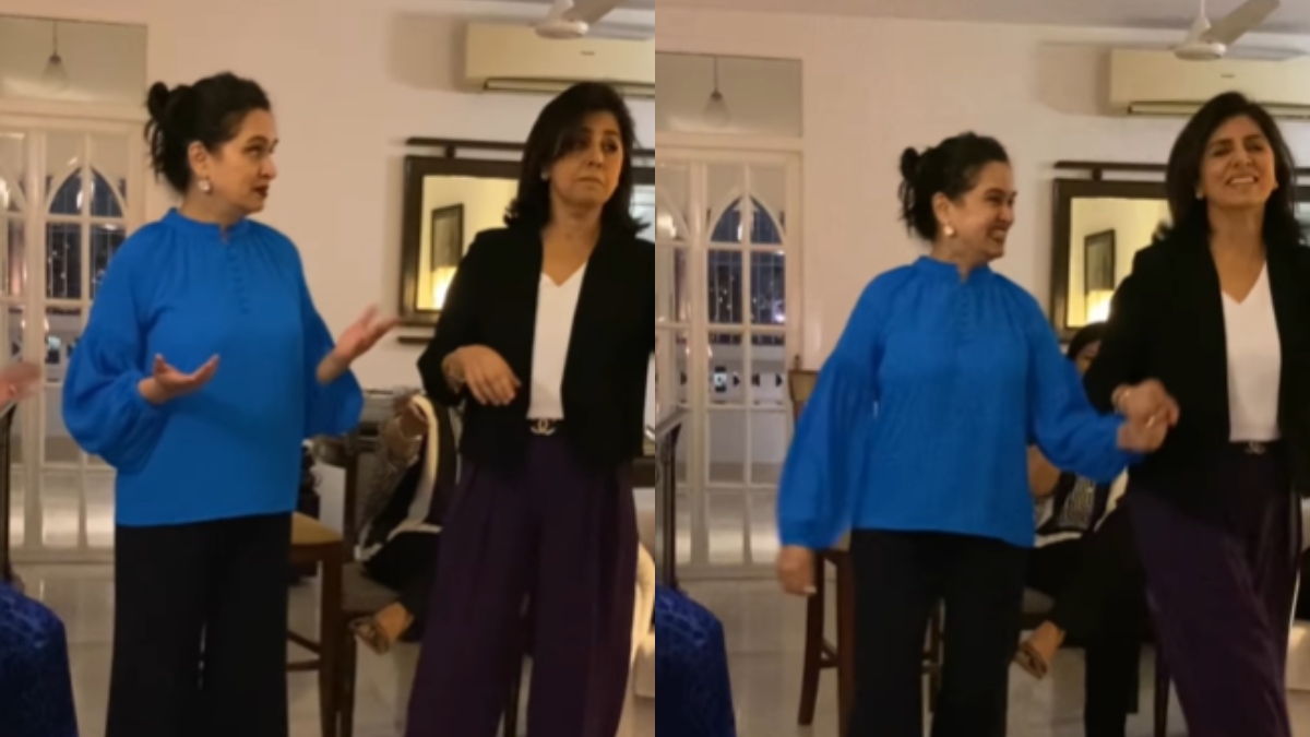 Watch Neetu Kapoor and Padmini Kolhapure recreating Naatu Naatu song, fans call them 'Ageless women'