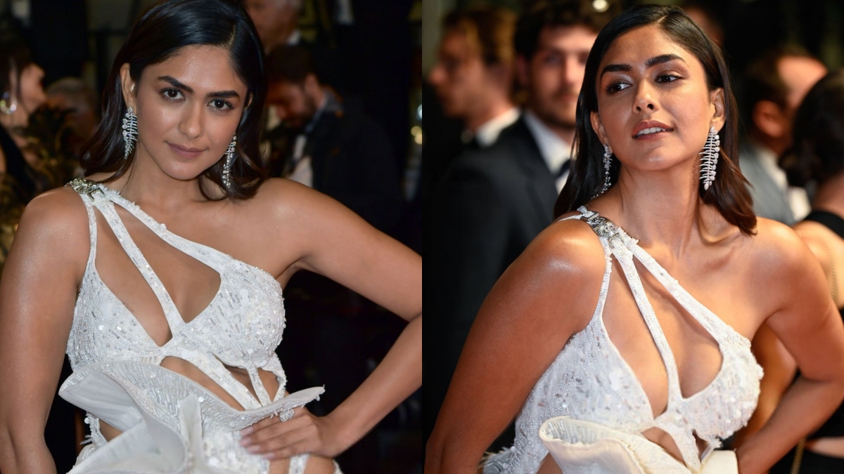 Cannes 2023: Mrunal Thakur OWNS the red carpet in dreamy white outfit