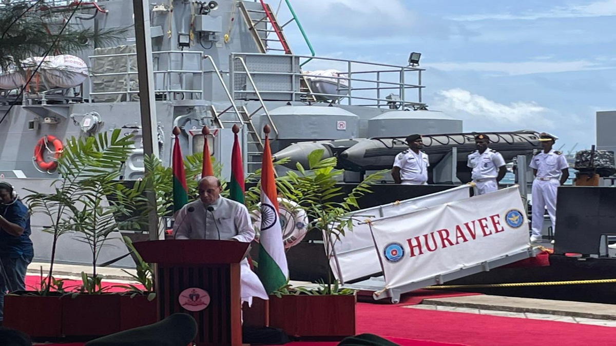 Rajnath Singh hands over two ‘Made in India’ ships to Maldives during his 3-day visit to island nation