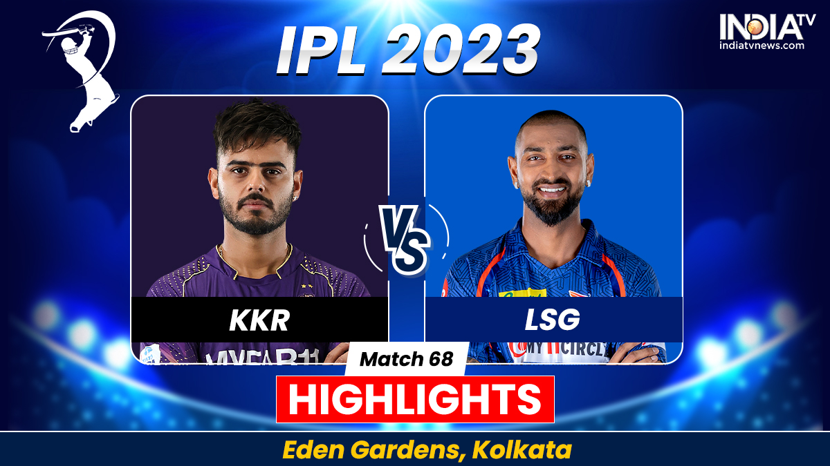 KKR vs LSG IPL 2023 Highlights Lucknow Super Giants win by 1 run Cricket News
