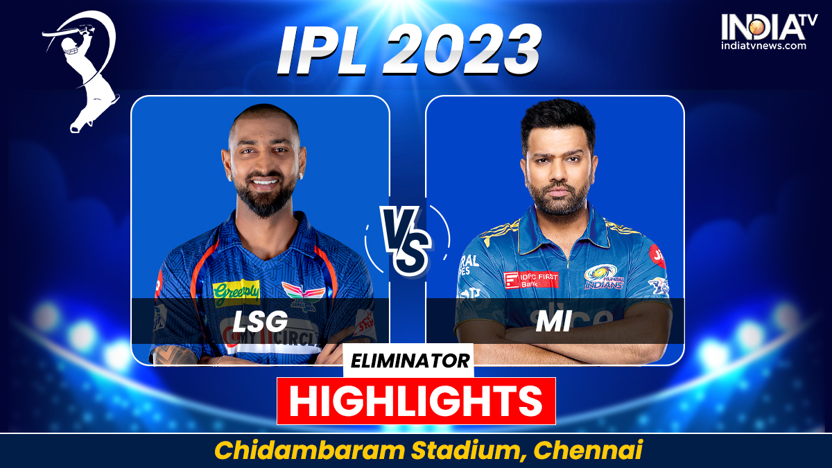 LSG vs MI Eliminator IPL 2023 Highlights Mumbai Indians win by 81 runs Cricket News