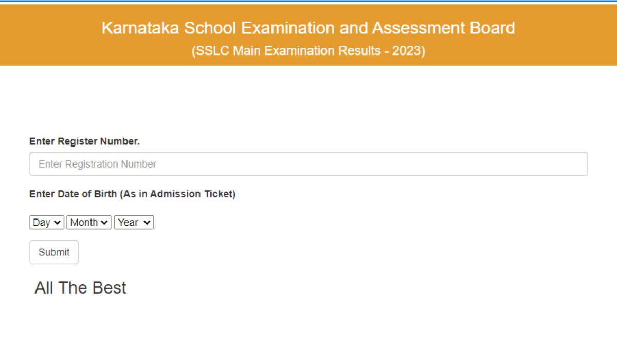 Karnataka SSLC 10th Result 2023 OUT on karresults.nic.in, check pass