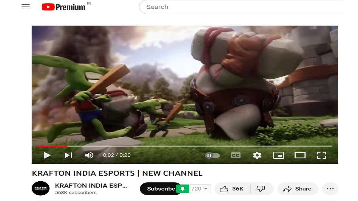 Krafton launches a dedicated esports channel in India: Know more