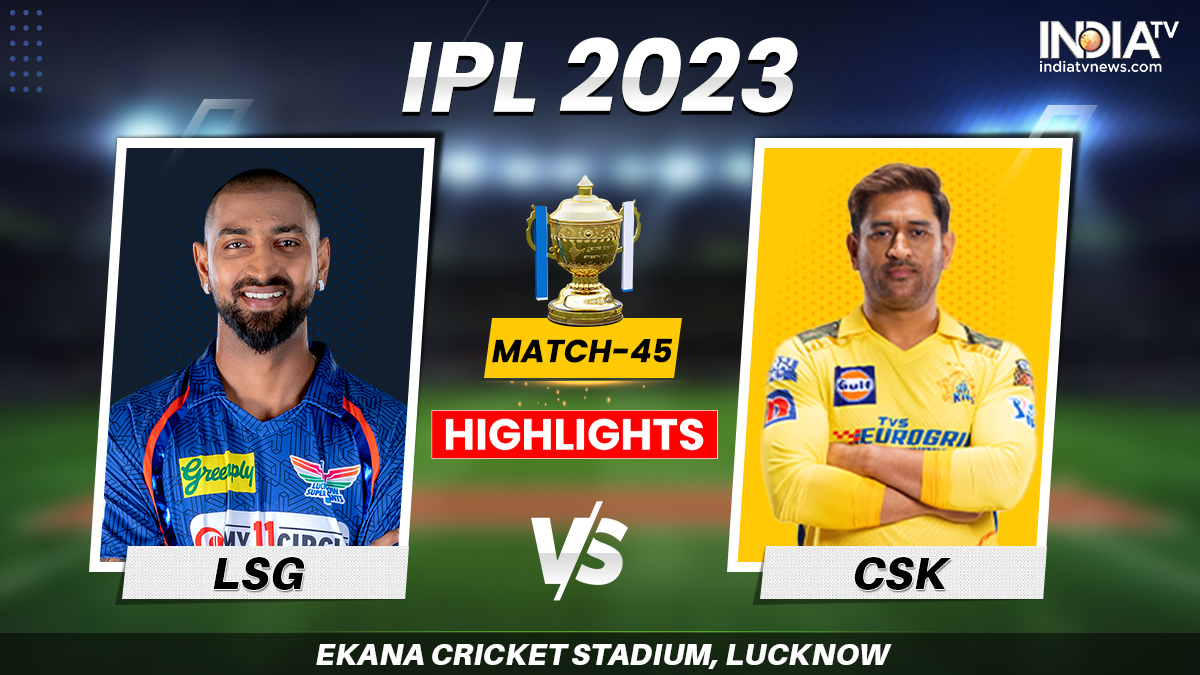 LSG vs CSK IPL 2023 Highlights Lucknow vs Chennai match called off due to rain Cricket News