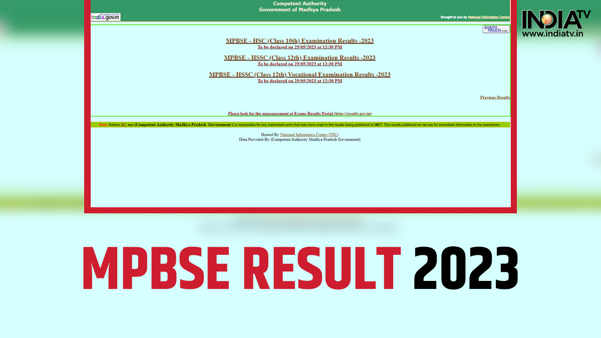 MP Board Results 2023: MPBSE Class 10th, 12th Result On May 25; Know ...