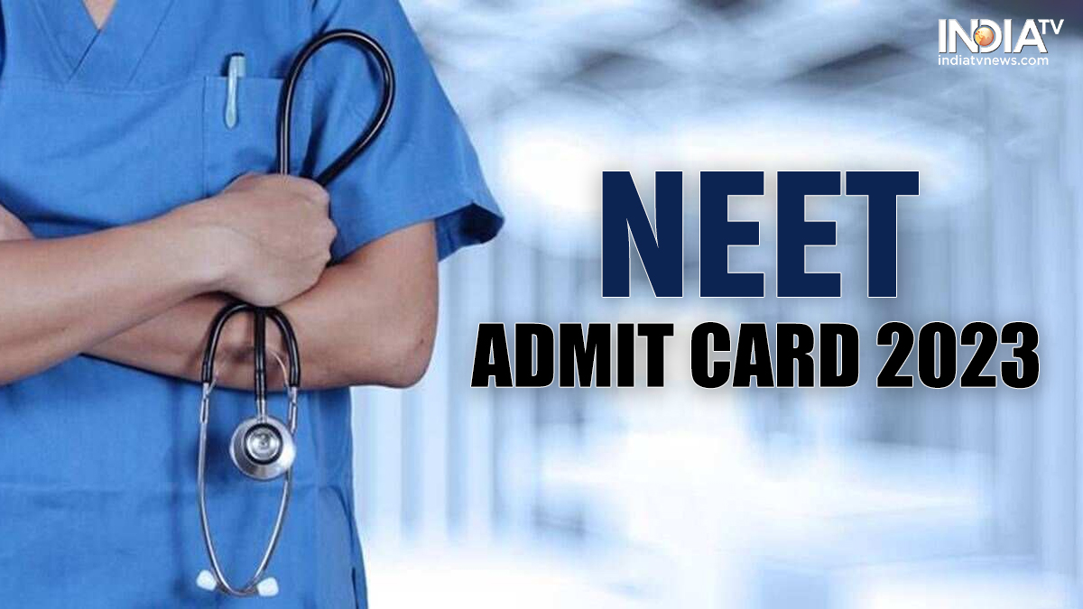 NEET admit card 2023 NTA to release NEET UG hall tickets today at neet