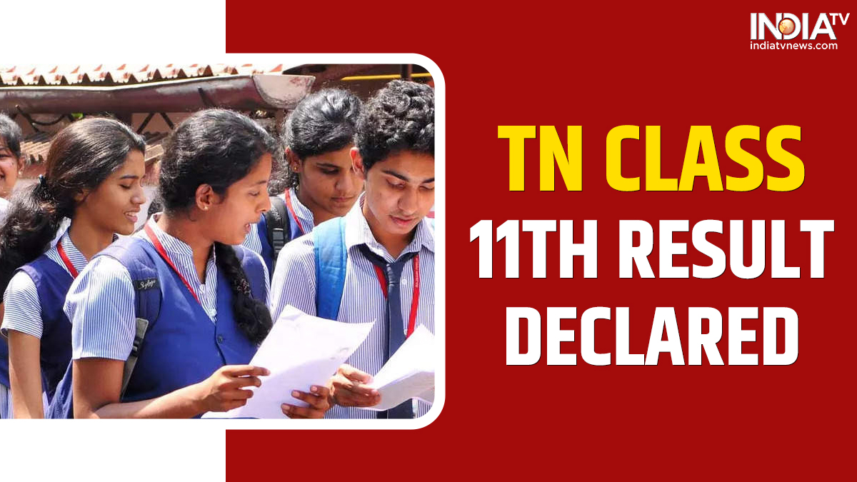 Tamil Nadu HSE + 1 Result 2023 OUT Download TN Class 11th Marksheet at
