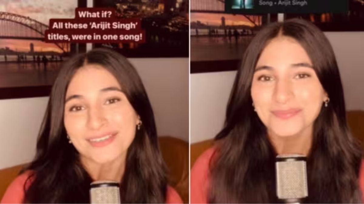 Woman creates magical song with Arijit Singh's track titles, Badshah applauds. Watch