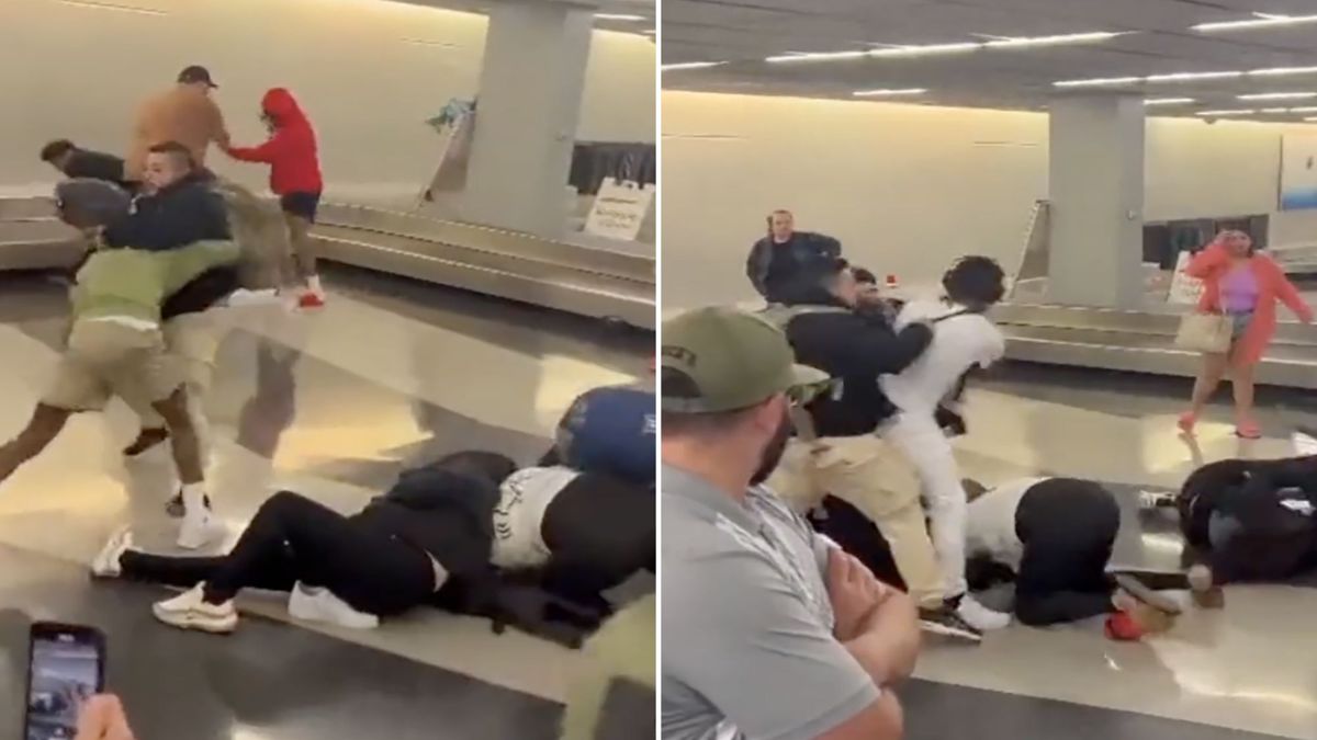 Massive brawl erupts at Chicago airport as passengers pull hair, throw punches. Watch