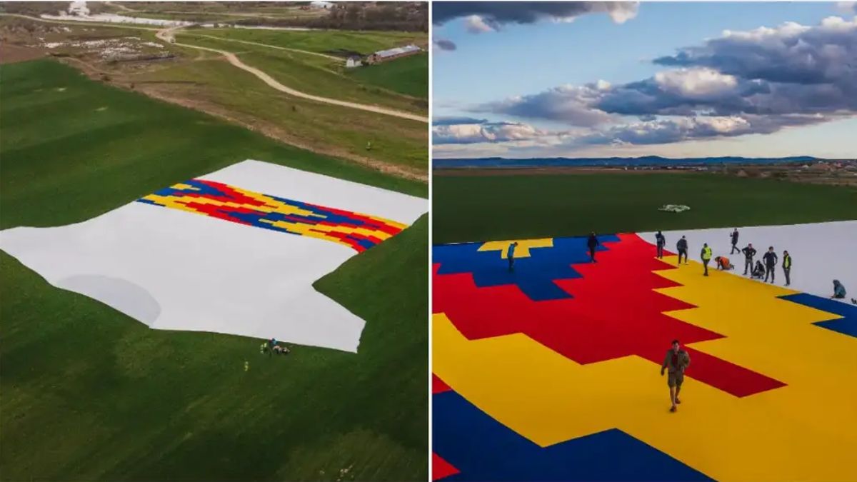 World's largest T-shirt, the size of a rugby pitch, breaks Guinness ...