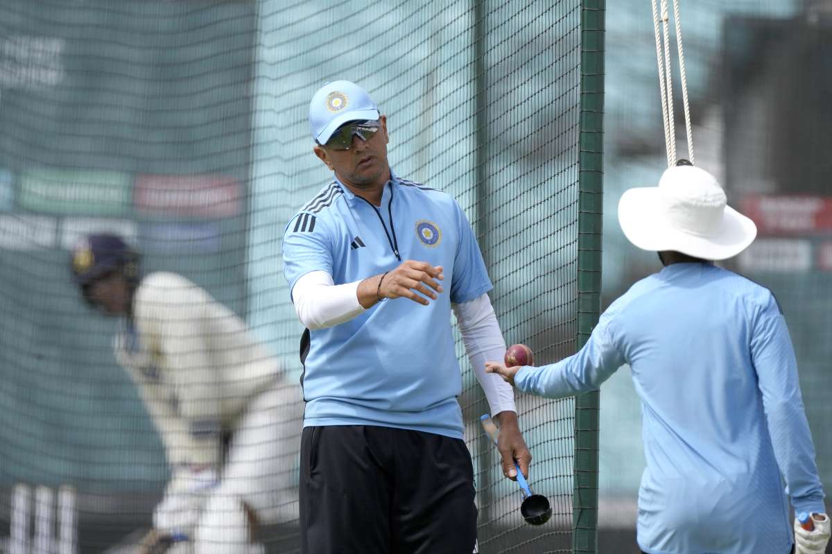 Rahul Dravid during India tour of West Indies 2023