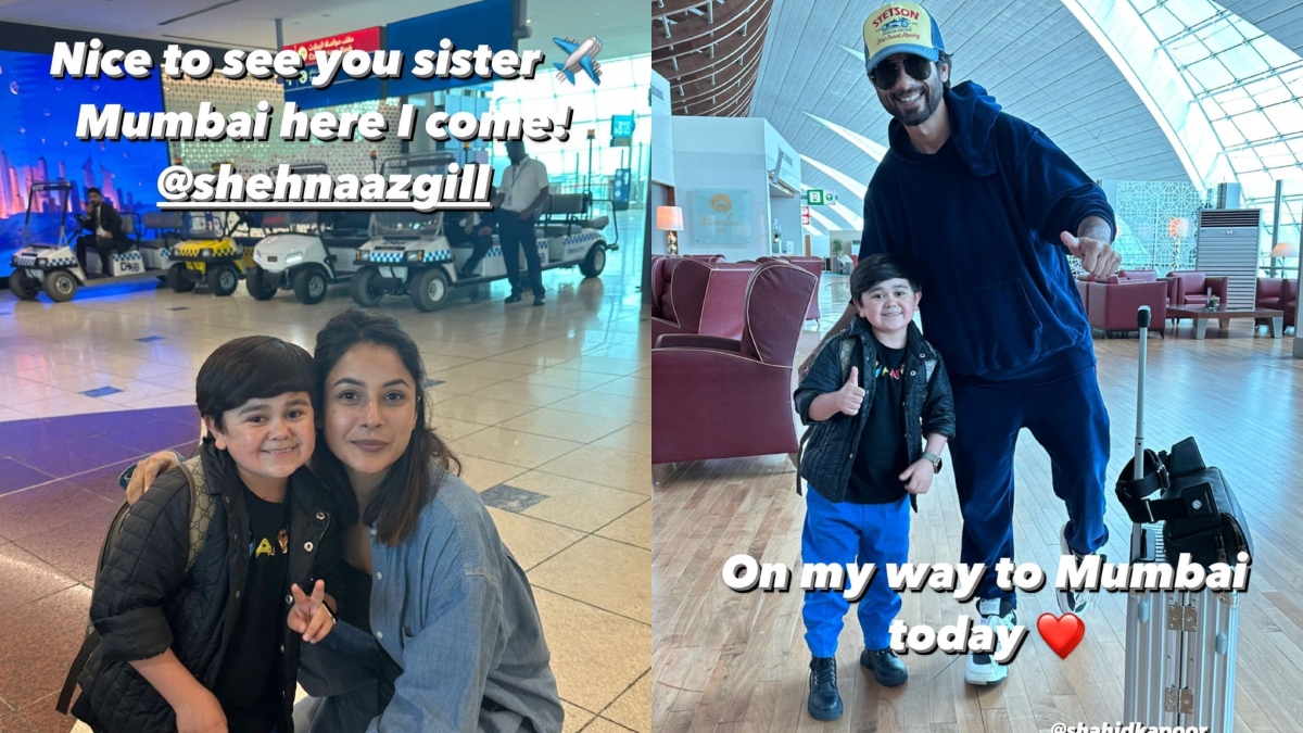 Abdu Rozik meets Shehnaaz Gill & Shahid Kapoor at Dubai airport | Photos, Videos