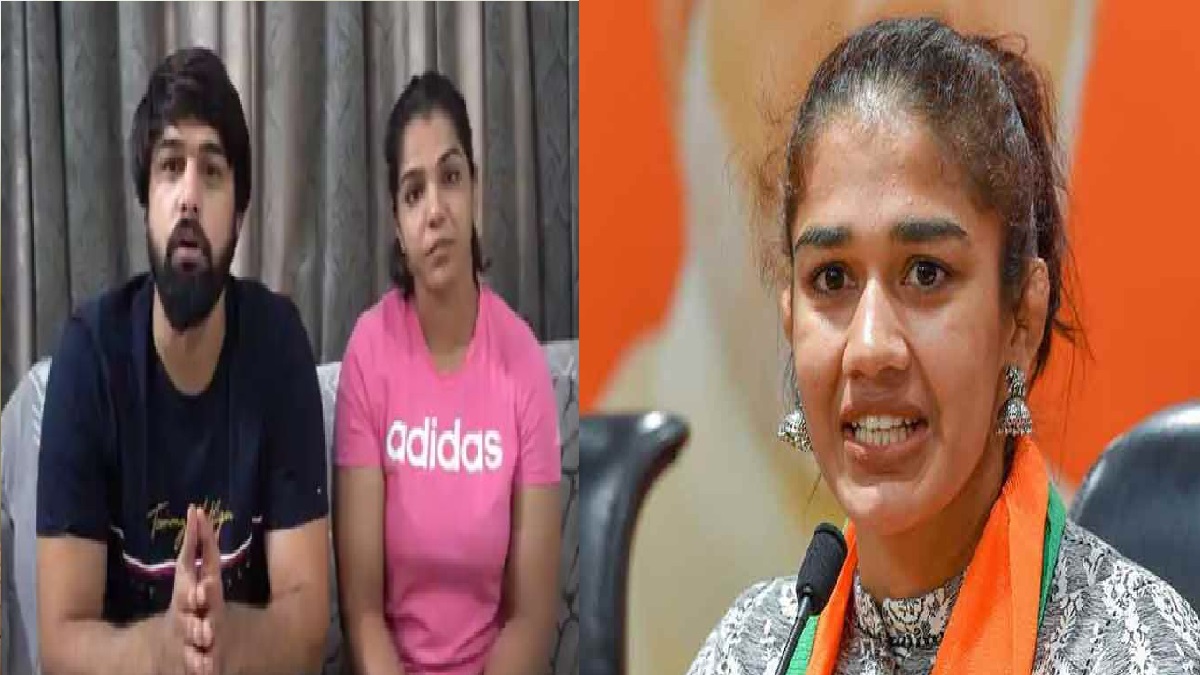 'You have become a puppet in the hands of Congress': Babita Phogat hits back at Sakshi Malik, her husband