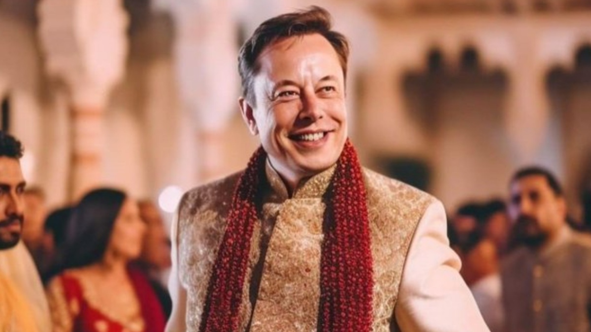 Elon Musk 'loves' his AI avatar in sherwani, Twitterati welcomes 'Indian groom'