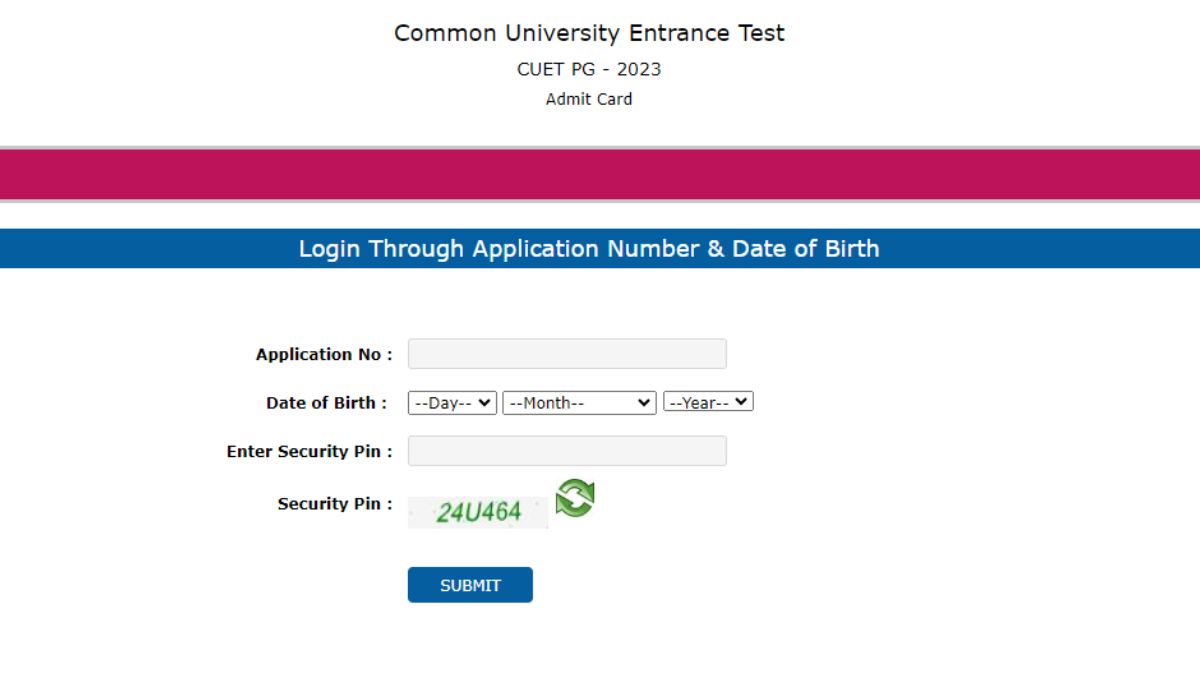 CUET PG 2023 admit card for June 26 exam out for left out candidates, Here's direct link