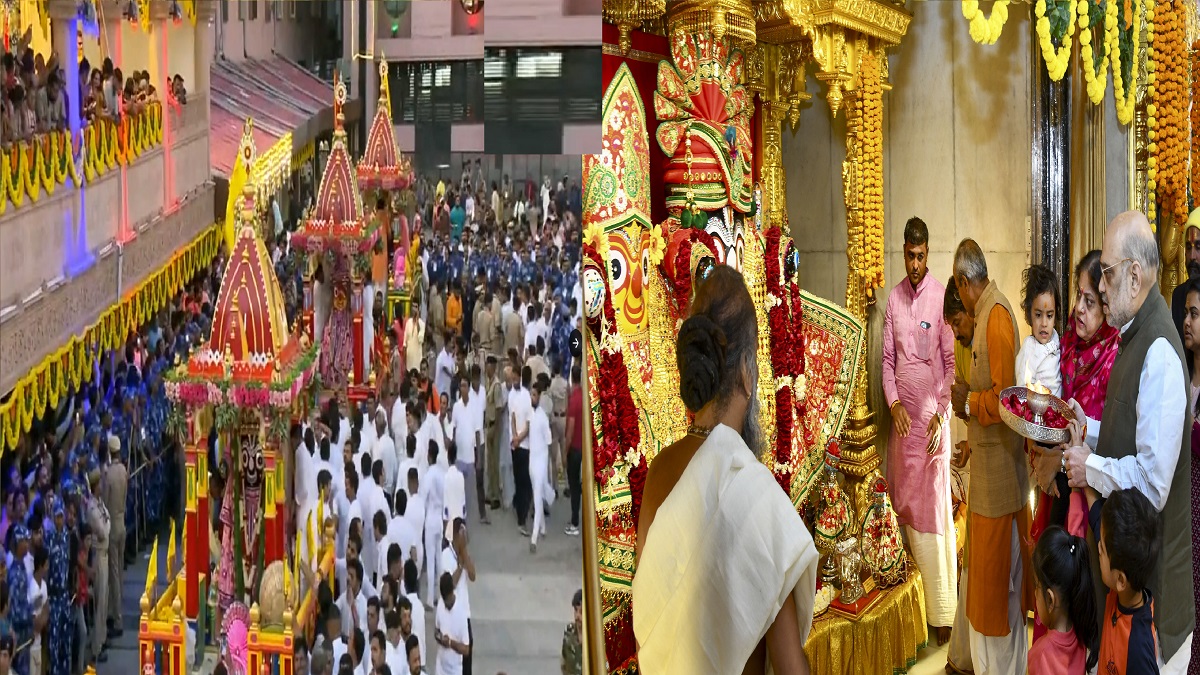 Gujarat: 146th Rath Yatra of Lord Jagannath held in Ahmedabad; HM Amit Shah, CM Patel offer prayers | WATCH