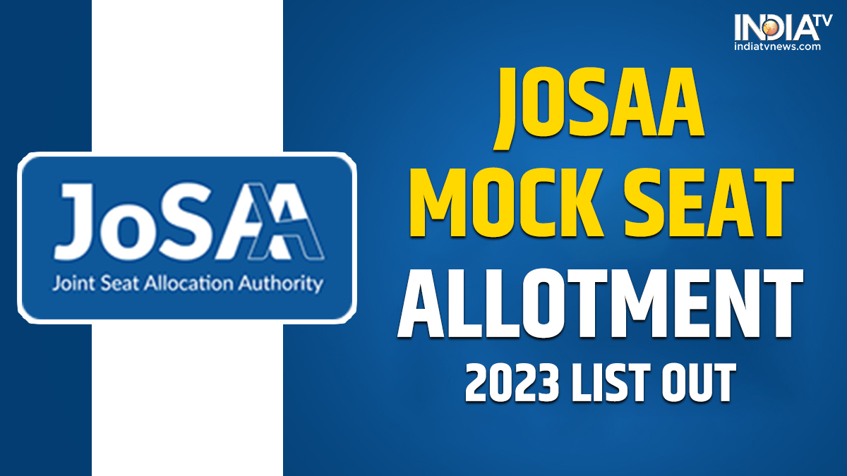 JoSAA Counselling 2023: Round 2 mock seat allocation OUT at josaa