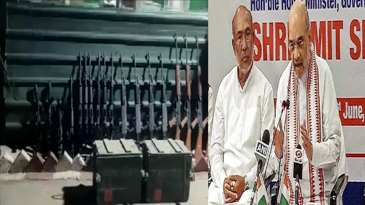 Manipur violence: Over 140 weapons, including AK, LMG, M16 and sten gun surrendered after Amit Shah's appeal