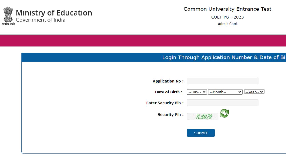 CUET PG 2023 admit card released for June 9, 10, 11 on cuet.nta.nic.in