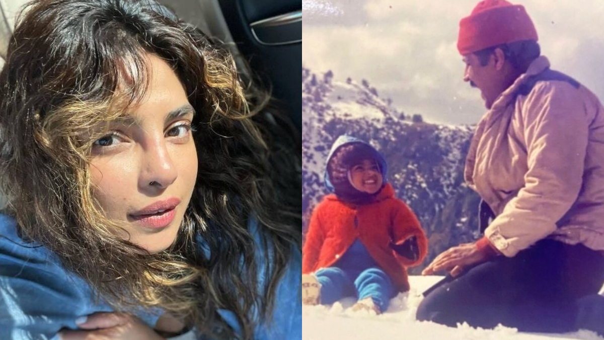 Priyanka Chopra performs puja with her daughter Malti on the anniversary of her father’s death