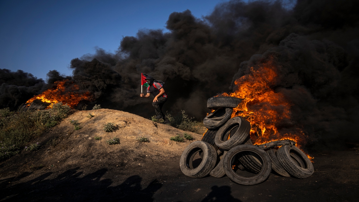 'What a shame', people chant as thousands take to streets in Gaza in rare display of discontent with Hamas