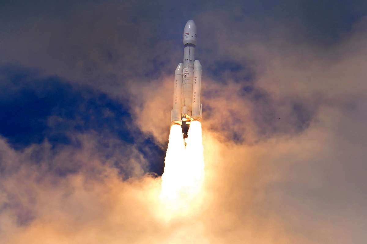 Chandrayaan-3 launch from the Satish Dhawan Space Center in Sriharikota.