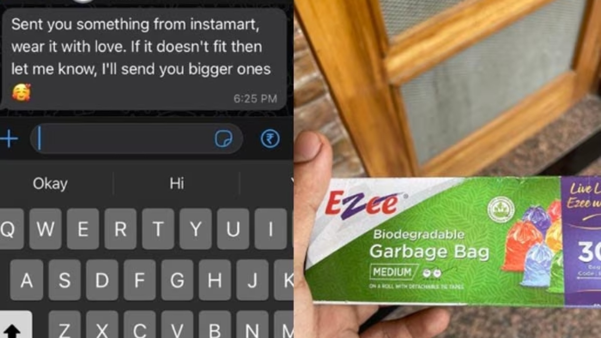 Woman gifts garbage bags to her ex-boyfriend using food delivery app; picture goes viral on internet