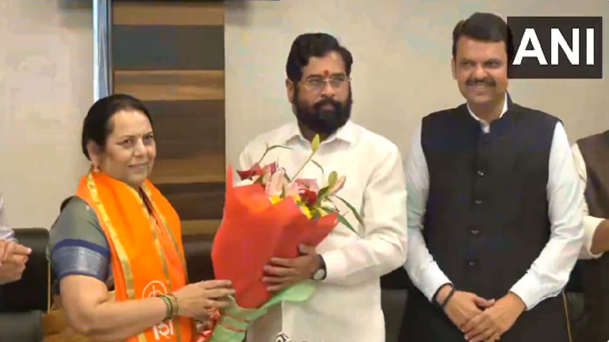 Neelam Gorhe, close aide of Uddhav Thackeray, joins Eknath Shinde's Shiv Sena in Mumbai