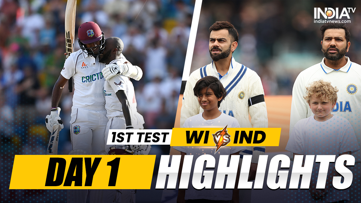 Ind Vs Wi 1st Test Day 1 India End Day 1 At 800 And In Complete Control Of The First Test 5254