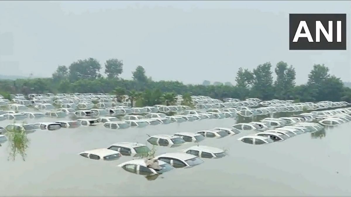 WATCH: Several vehicles submerge in Noida as Hindon River water level ...