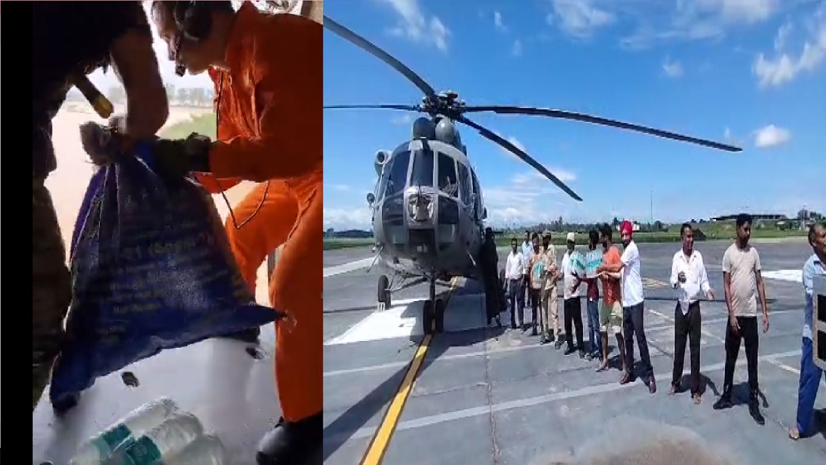 Haryana rains: IAF's helicopters step up relief operations as flood situation remains grim in Ambala | WATCH