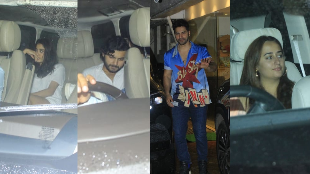 Janhvi Kapoor-rumored BF Shikhar Pahariya visits Arjun Kapoor's home with Varun Dhawan & Natasha