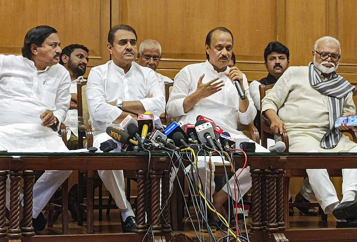 With Ajit Pawar by his side, Praful Patel says, "Request Sharad Pawar with folded hands..."