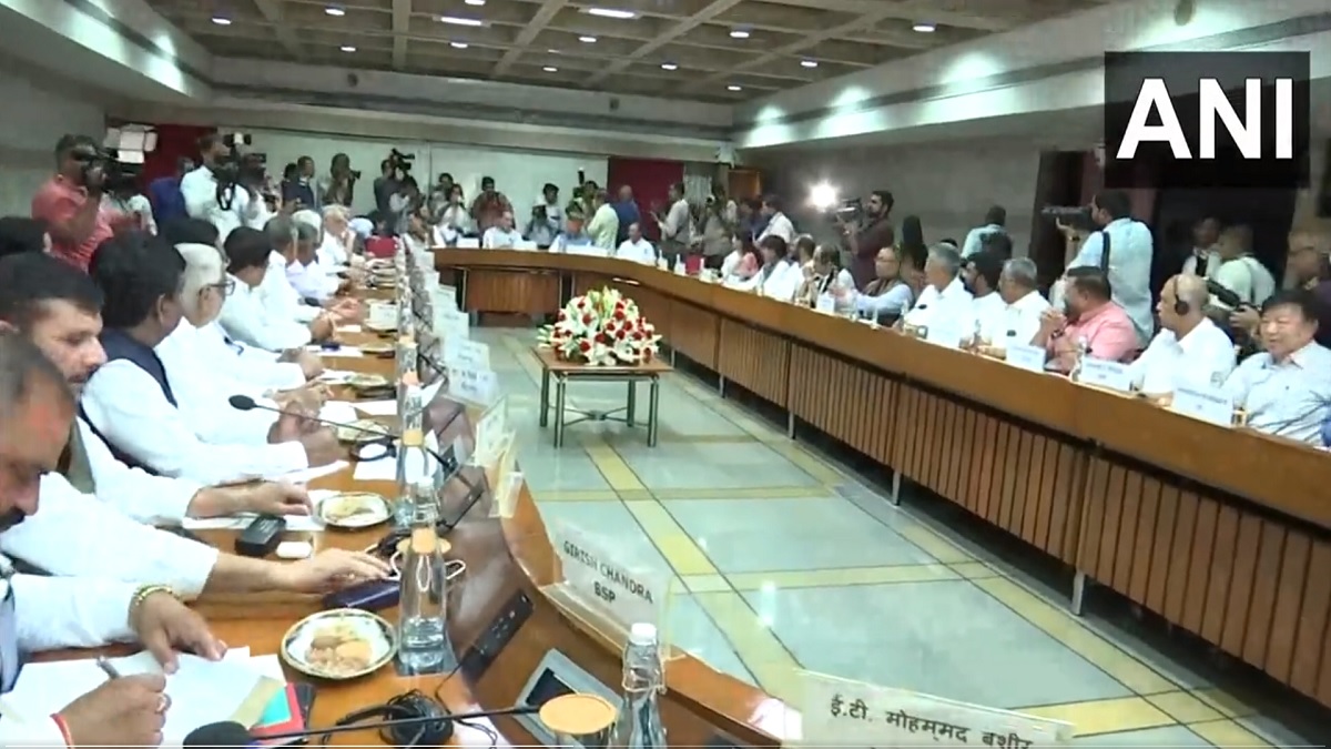 All-party meeting chaired by Rajnath Singh held ahead of Monsoon Session of Parliament