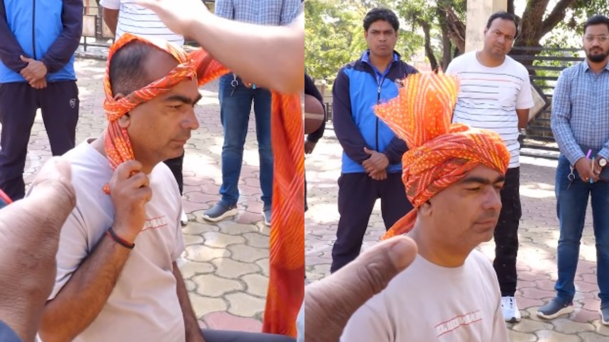 Indian man earns a spot in Guinness World Records for tying turban in 14.12 seconds | WATCH