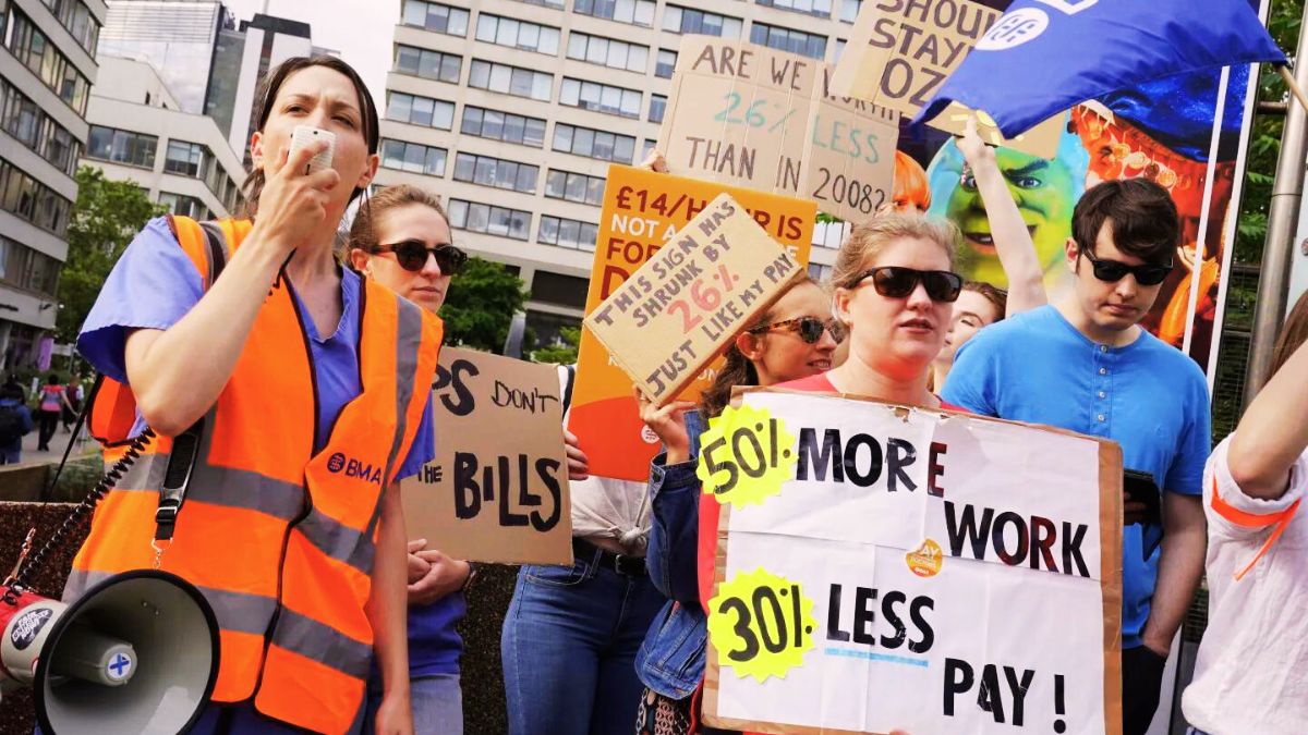 UK: Woes of Sunak soars as over 10k doctors start longest-ever strike over pay issues I Check how to avail NHS