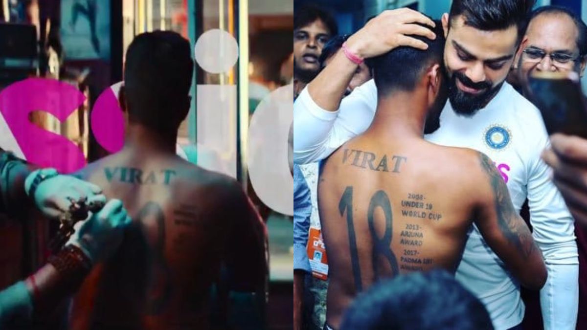 Virat Kohli Meet Virat Kohlis super fan who has 16 different Virat tattoos   Cricket News  Times of India