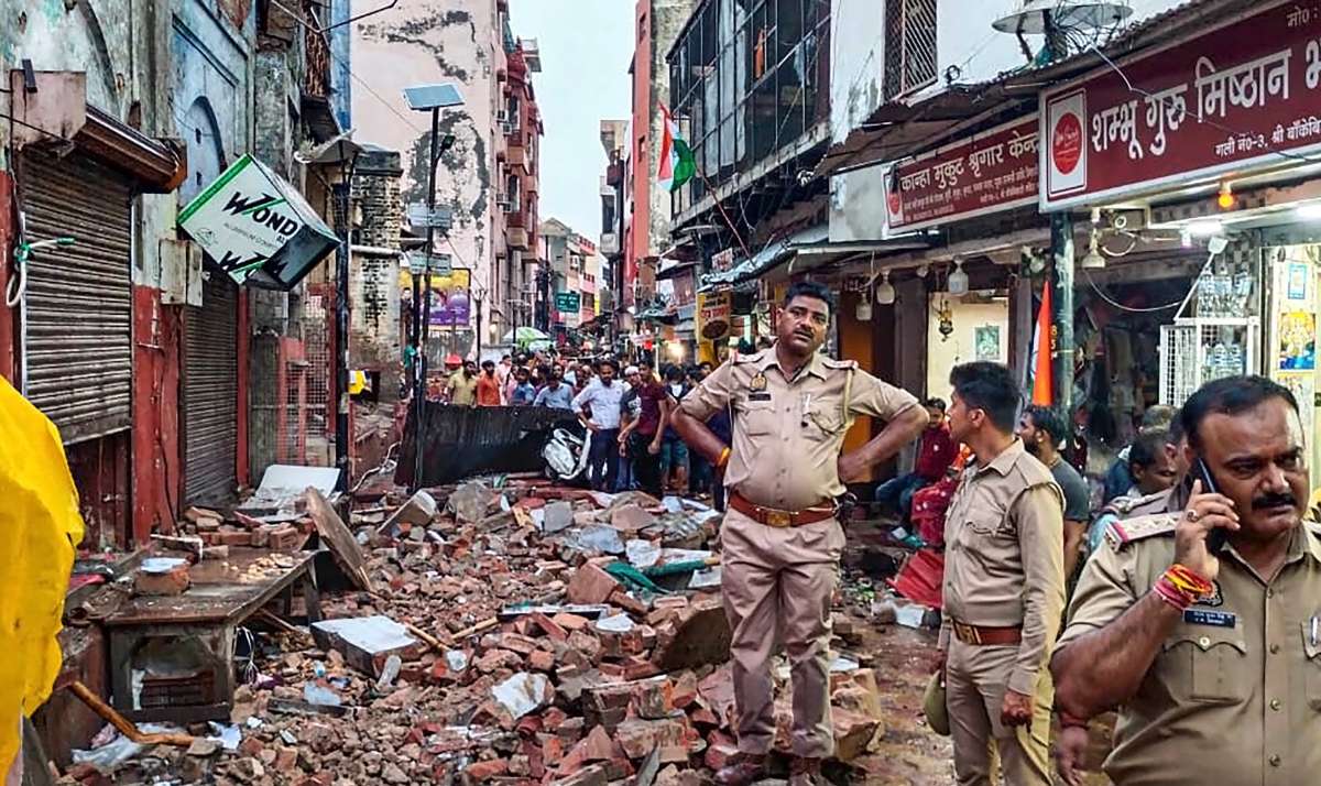 UP CM announces ex-gratia of Rs 4 lakh after 5 killed as part of building collapses near Banke Bihari Temple