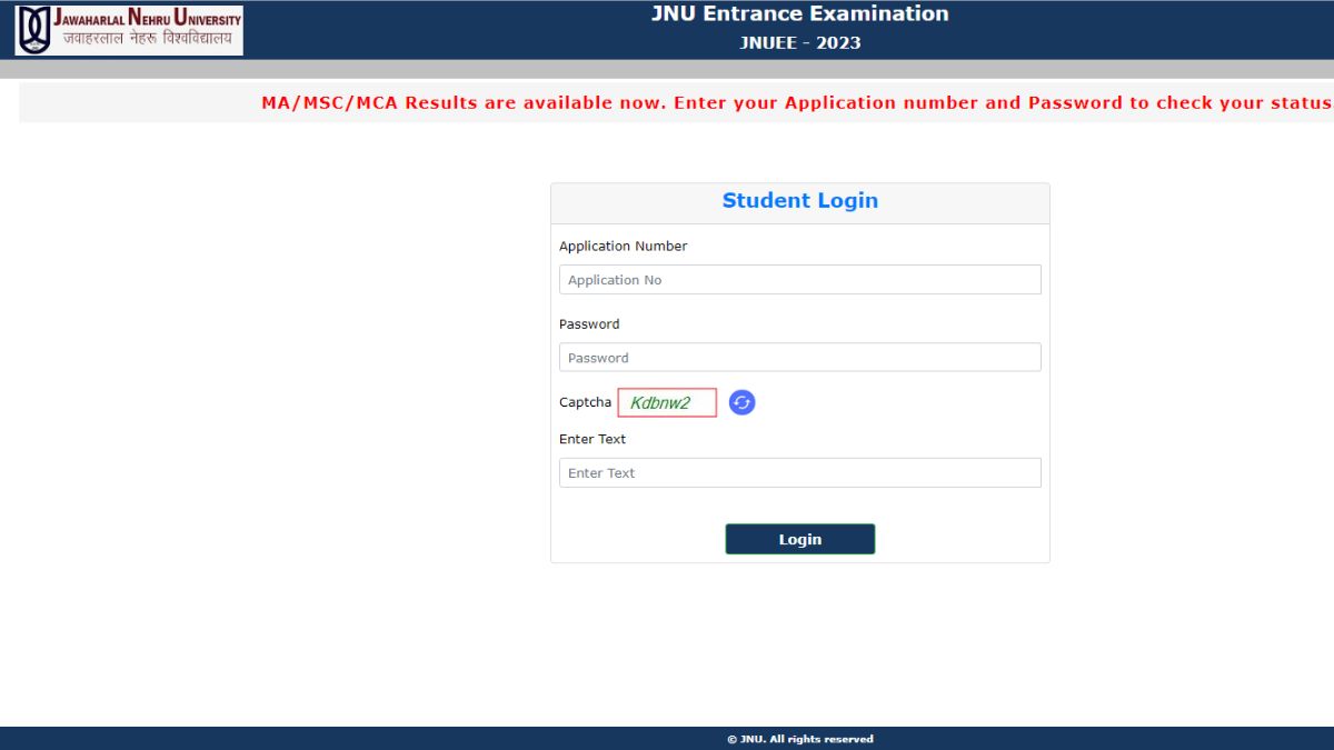 JNU PG 2023 admission second list out at jnuee.jnu.ac.in, check direct ...