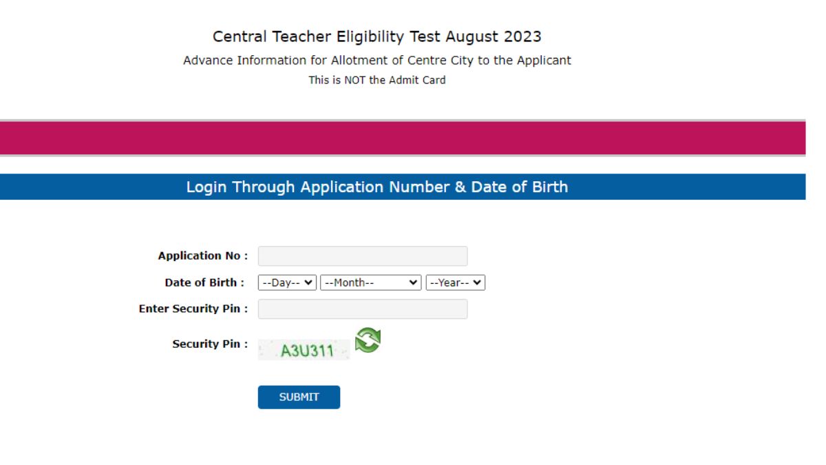 Cbse Ctet City Pre Admit Card Released At Ctet Nic In Here S Easy