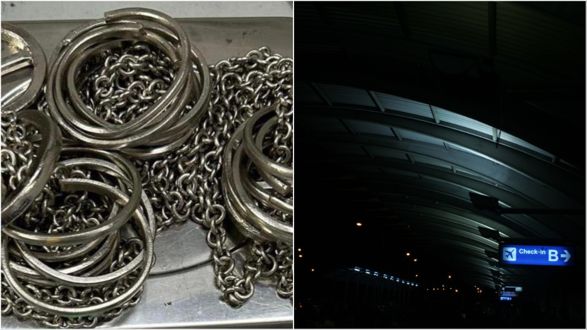 Delhi: 4kg silver-coated gold jewellery and IGI airport