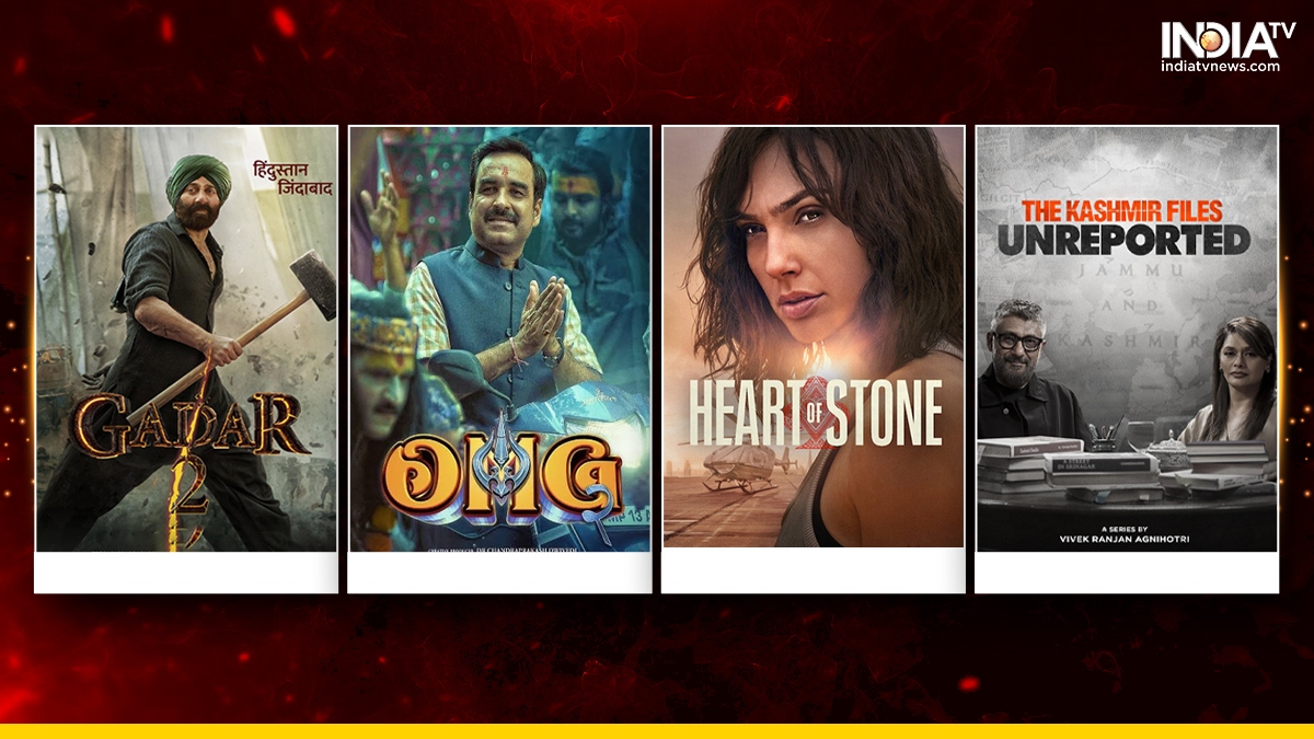 Friday Releases: Gadar 2 to clash with OMG 2 in theaters; Heart of Stone & The Kashmir File Unreported on OTT