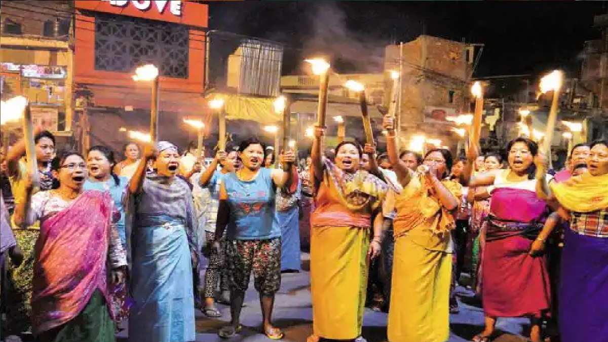 Manipur: Women Protest Against Demand For Separate Kukis Administration ...