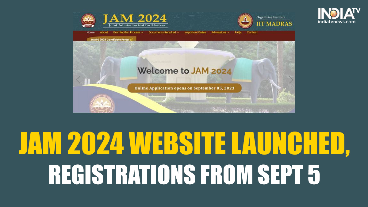 IIT JAM 2024 Notification, Exam Date, Application Form