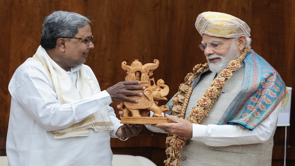 Karnataka Chief Minister Siddaramaiah meets PM Modi first time after becoming CM on Aug 3