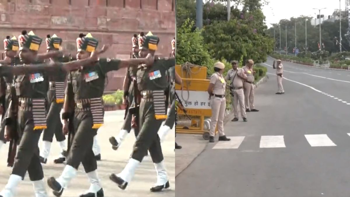 ALH Dhruv choppers of IAF shower petals at rehearsals of Independence Day celebrations | VIDEO