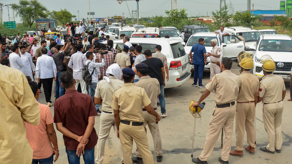 Haryana violence: BJP delegation visits Nuh, AAP stopped