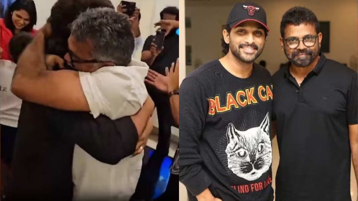 Allu Arjun And Pushpa Director Sukumar’s Hug After National Film Award ...