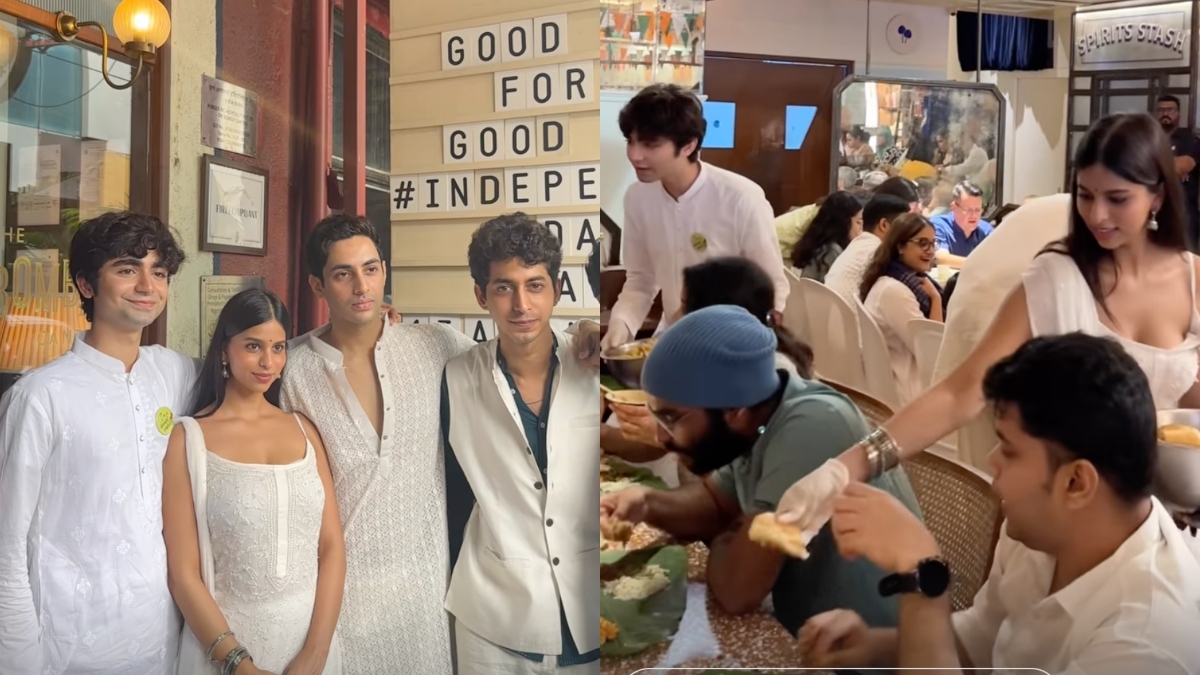 Suhana Khan, Khushi Kapoor and The Archies co-stars serve Independence Day feast at a restaurant, See pictures