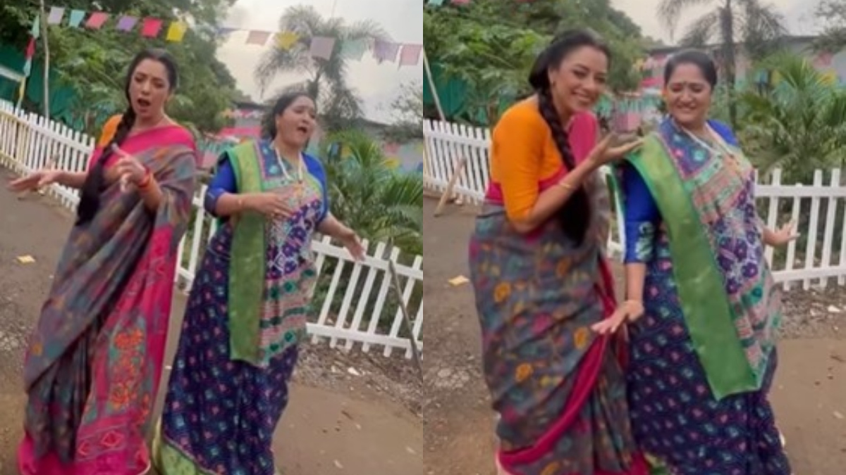 Anupamaa's Rupali Ganguly hops on Badal Barsa Bijuli trend, steals the cake | WATCH